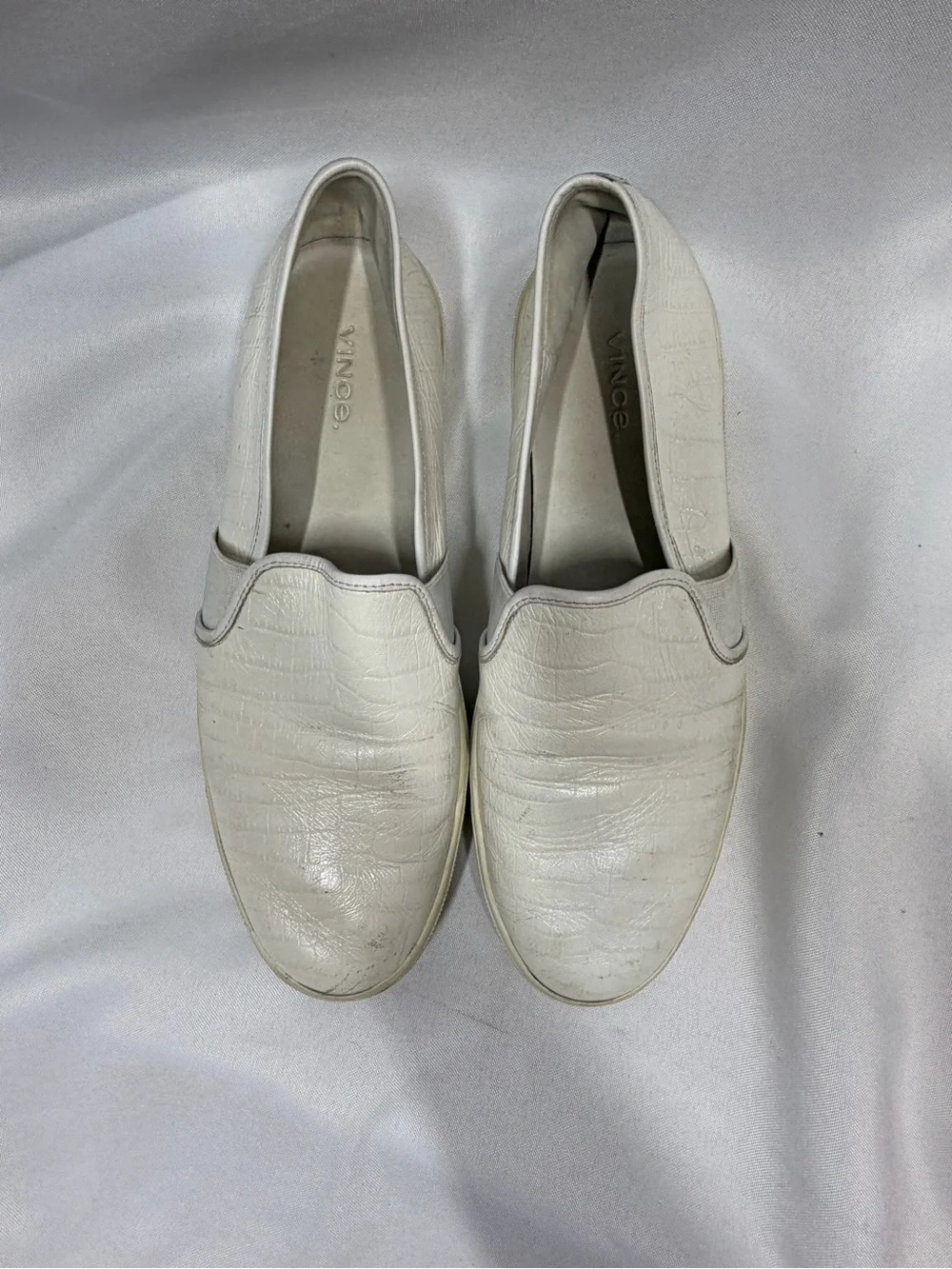 Vince | Genuine Leather Blair Sneakers Slip On White Upper Women's Size 9M